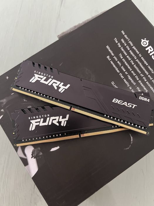 Memória RAM kingston Fury Beast 16G (2x8) DDR4 3200Mhz -  KF432C16BBK2/16