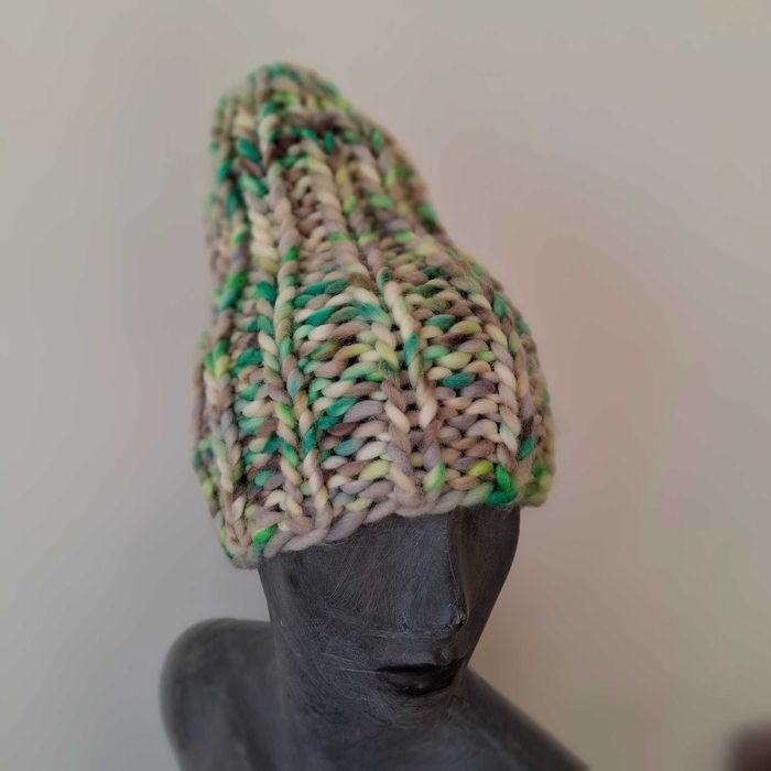 czapka handmade wełna merino