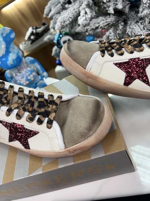 Кеди Golden Goose GGDB / Superstar Beige / Red