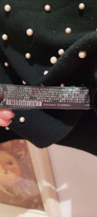 Camisola preta Zara tamanho M