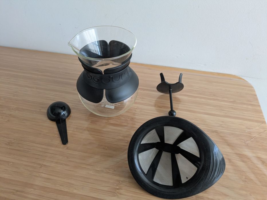 Máquina de café Bodum de vidro (novo)