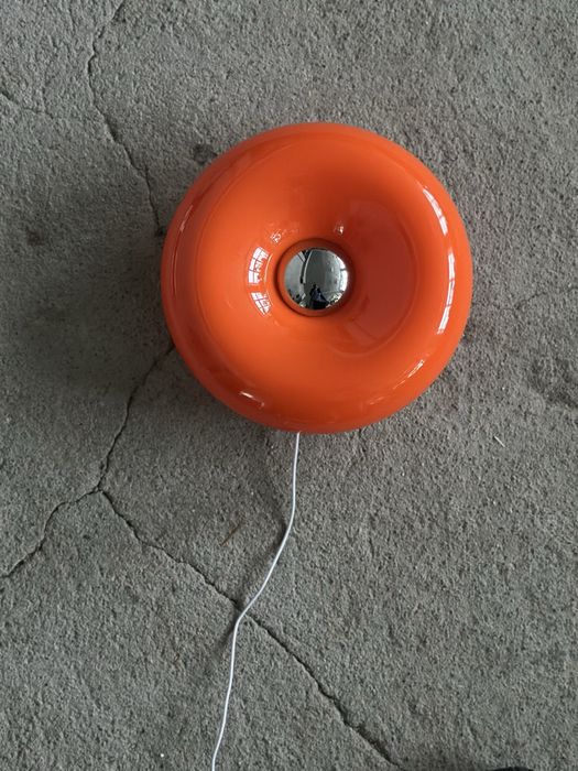 Retro lampka UFO donut Space Age modern design USB pomarańczowy pączek