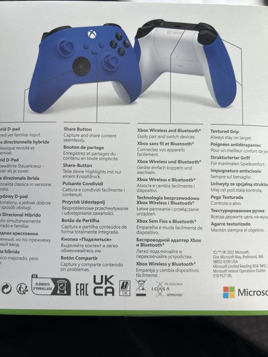 Comando Xbox Azul novo  e selado