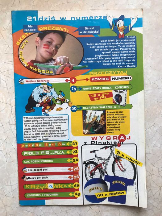 Czasopismo, komiks Kaczor Donald - zeszyty 2003 rok - 5 szt.