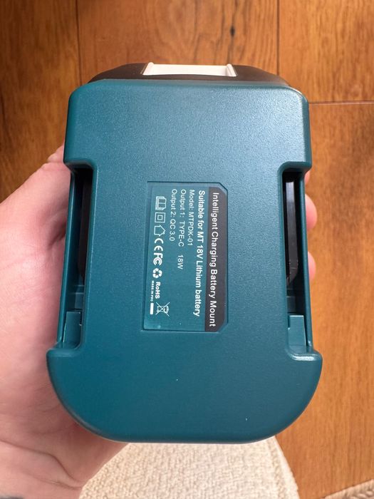 Power bank adapter na baterie makita 14v18v USB c usb. Zawieszka paska