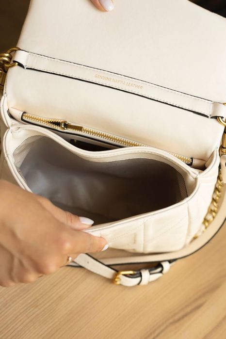 Сумка Coach / сумочка коач коуч біла молочна