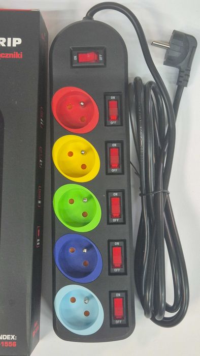 Przedłużacz listwa 5 Gniazd 3m Empire Full Power Strip