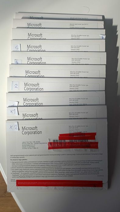 System Windows 10 Pro 64-bit PL | Wersja OEM DVD + Naklejka COA | Nowy w folii