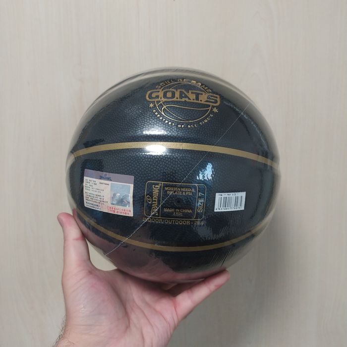 Професійний Баскетбольний М'яч SPALDING G.O.A.T.S №7 PU — Чорний