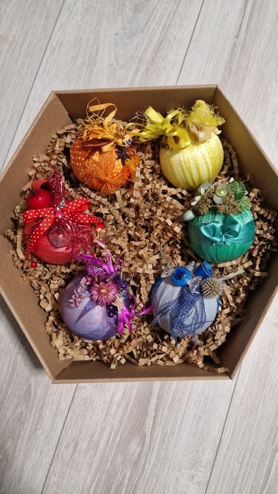 Zestaw tęczowe bombki