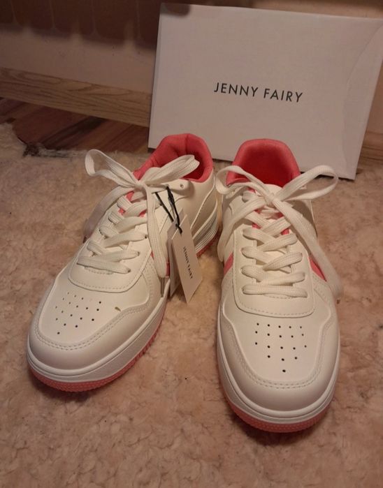 Nowe buty Jenny-Fair biało-różowe