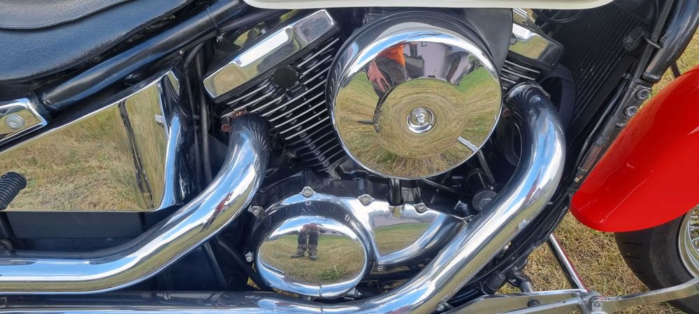 Kawasaki VN800 Classic - Świetny stan - Sakwy - Oparcie