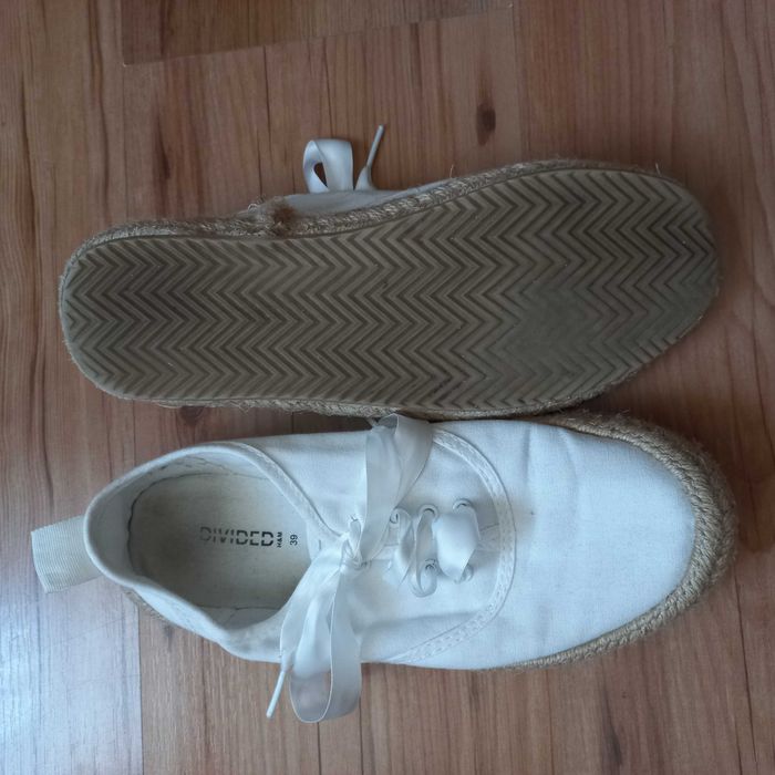 białe espadryle r. 39