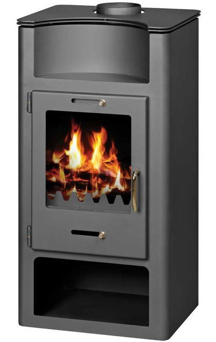 Piec piecyk kominek z płaszczem wodnym na drewno ELEGANCE B 9kW EKO