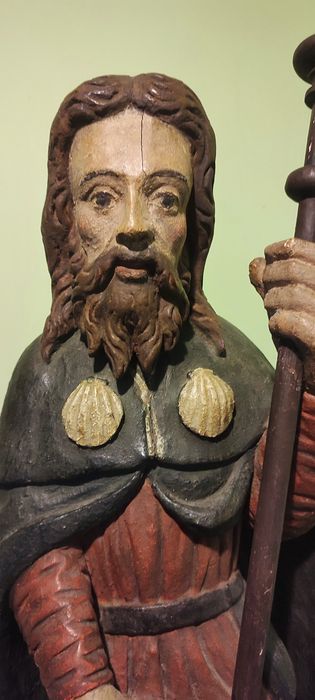 Figura drewniana 17/18 wiek 84cm