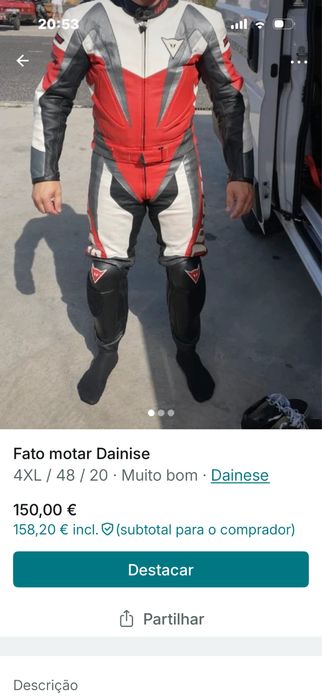Fato de motar completo bem estimado