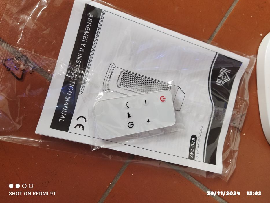 Aquecedores com ecrã digital e comando