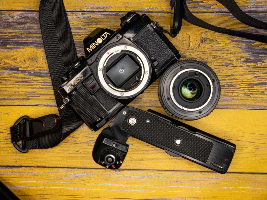 Minolta X500 + MD 35-70 mm f 3.5 + motodrive 1 - Sprawdzony