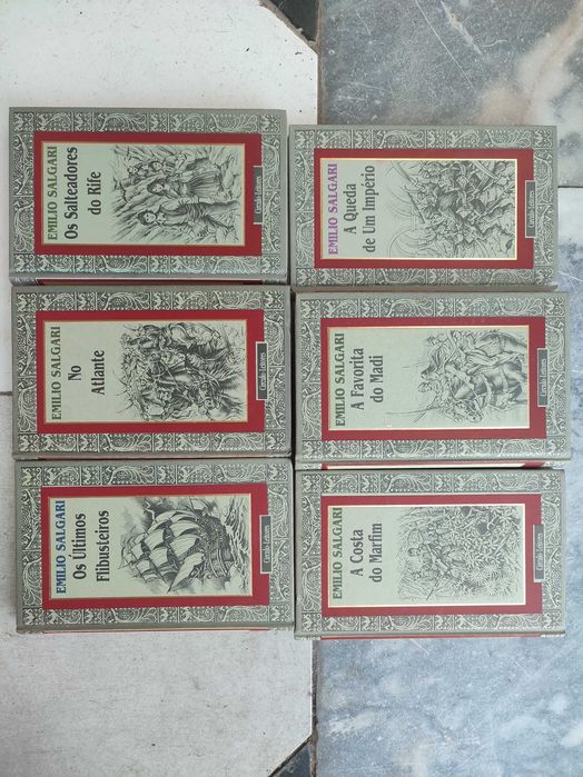 6 Volumes Obras de Emilio Salgari