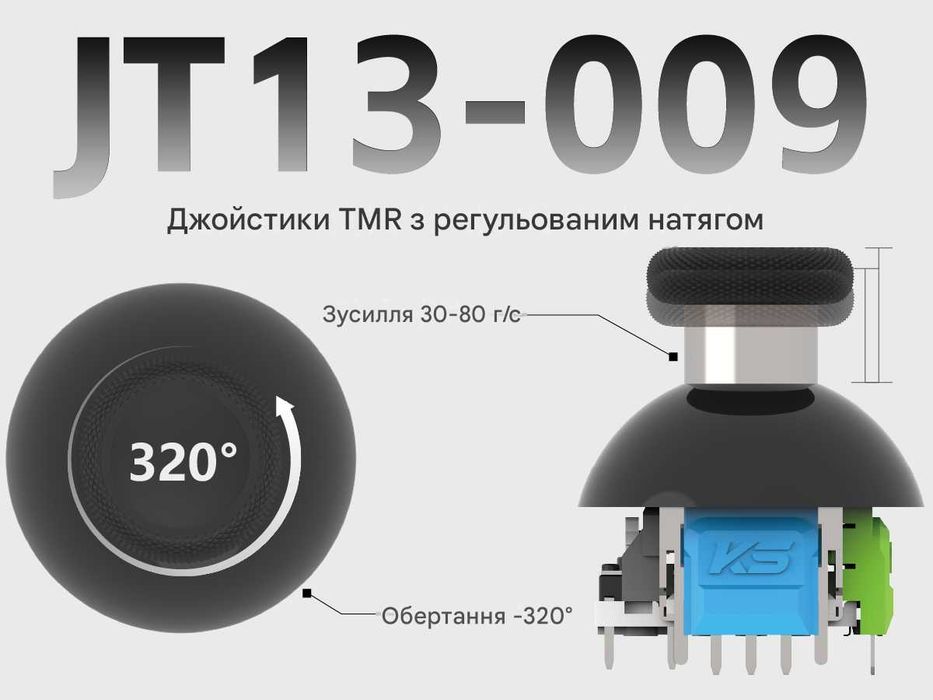 K-Silver JT13 TMR стіки з регулюванням для Dualsense, Edge - ремонт