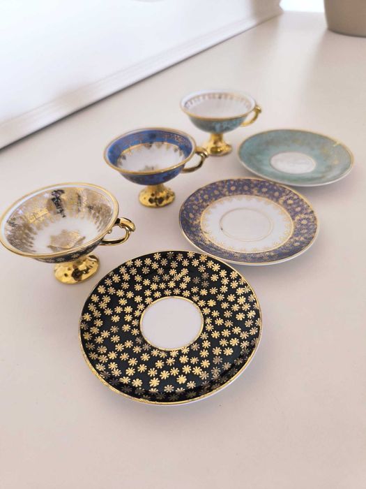 Conjunto chávenas porcelana Maua