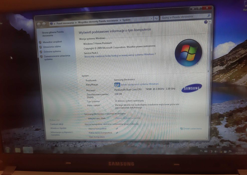Samsung R530 - bez zasilacza, dysku, baterii - stan bardzo dobry