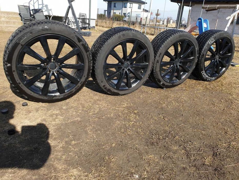 Felgi alu R19 5x112 opony zimowe 235/45R19 Mercedes Skoda VW Audi
