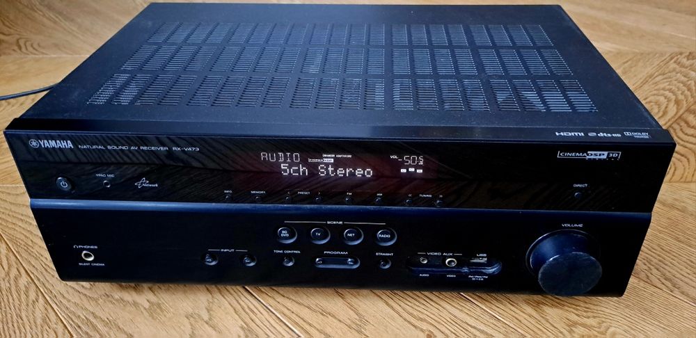 Amplituner AV Yamaha RX-V473 | HDMI | CinemaDSP 3D | pilot + antena |