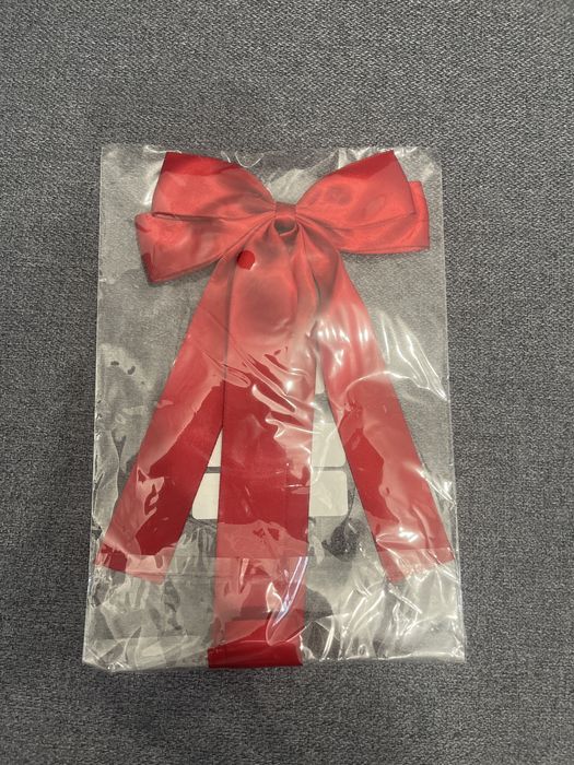 Czerwona kokarda do włosów