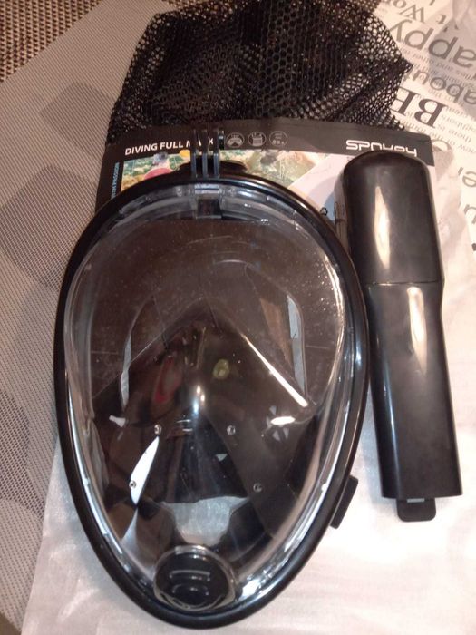 Maska do nurkowania pełnotwarzowa Spokey Karwi czarny