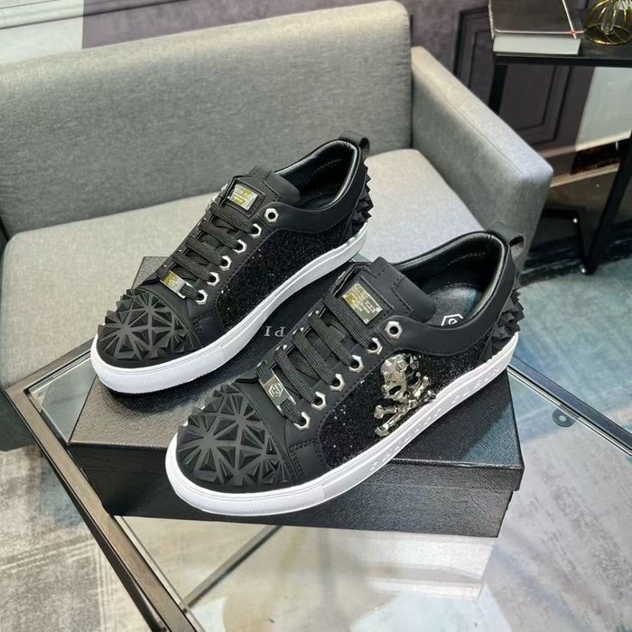 Louis Vuitton мужские кроссовки кеды черные кожаные унисекс оригинал