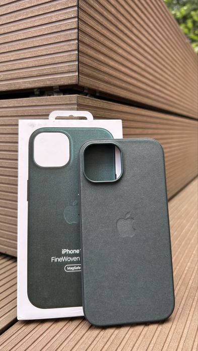 Etui ze tkaniny FineWove MagSafe etui dla iPhone 15 Green(Zielony)