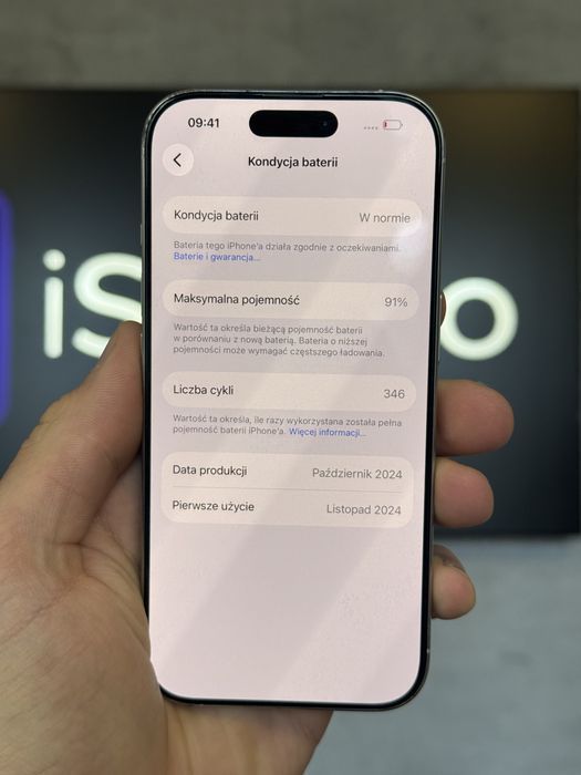 RATY 0% iPhone 16 Pro 128GB BATERIA 91% GWARANCJA 12 miesiecy!!!