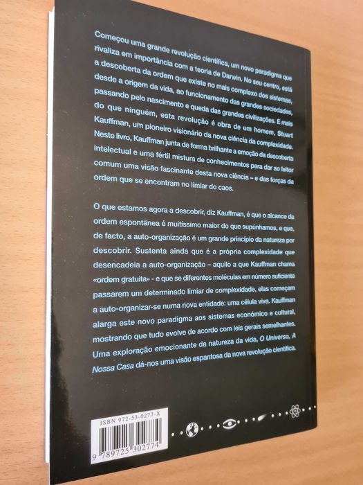 Livro "O Universo, a Nossa Casa" de Stuart Kauffman