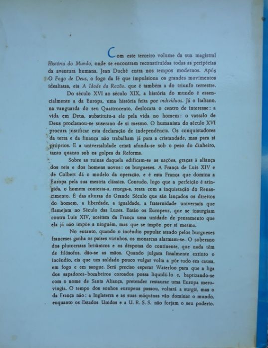 Jean Duché - HISTÓRIA DO MUNDO (3 Volumes)