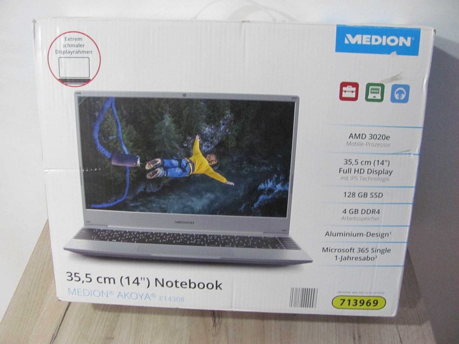 Laptop Medion E14308 AMD 3020e 4/128SSD AMD Radeon Full HD
