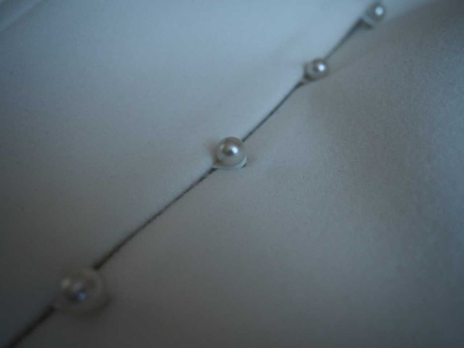 płaszcz ślubny ivory wełna i kaszmir perły S 36 M Artpodium studio