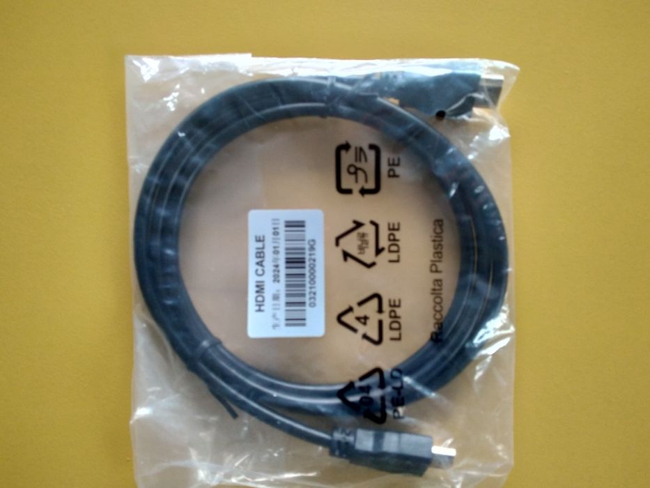 Kabel HDMI - HDMI (M/M) czarny – NOWY fabrycznie zapakowany