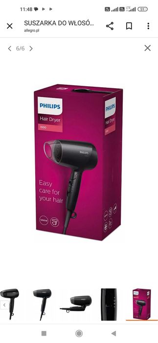 Suszarka do włosów Philips