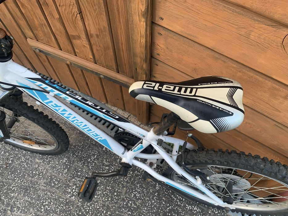 Rower dziecięcy biało niebieski