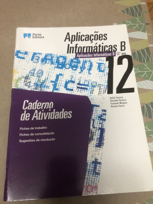 Caderno de atividades de aplicacoes informaticas 12 ano