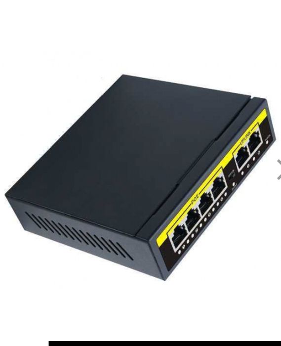 PoE Switch Utex UT-1006B (4 порти 100 М РОЕ / 2 порта 100 М UPLINK)