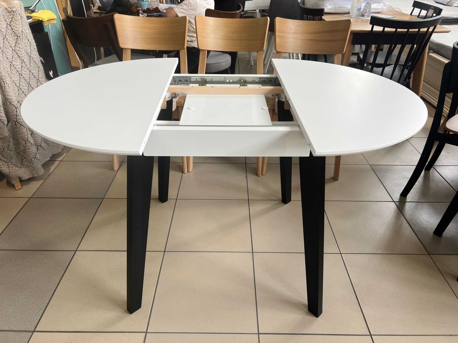 Стіл Марс Д90+30 кухонний круглий розкладний буковий на кухню бук