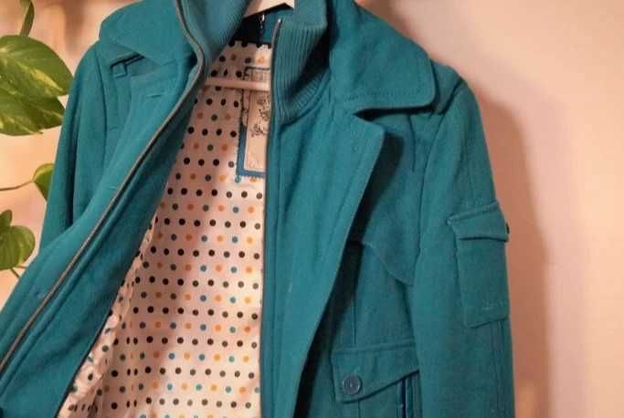 QS by S.Oliver kurtka zimowa z wełny płaszczyk kurteczka bomber - S