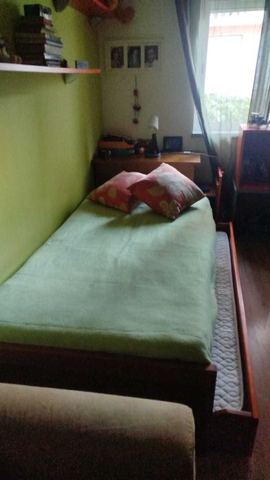 Mobília quarto solteiro com duas camas cerejeira