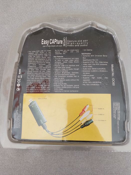 Placa captura vídeo USB64751434635779121