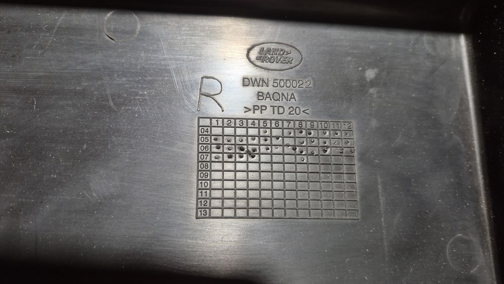 Pokrywa na baterie akumulator LandRover  DWN500022