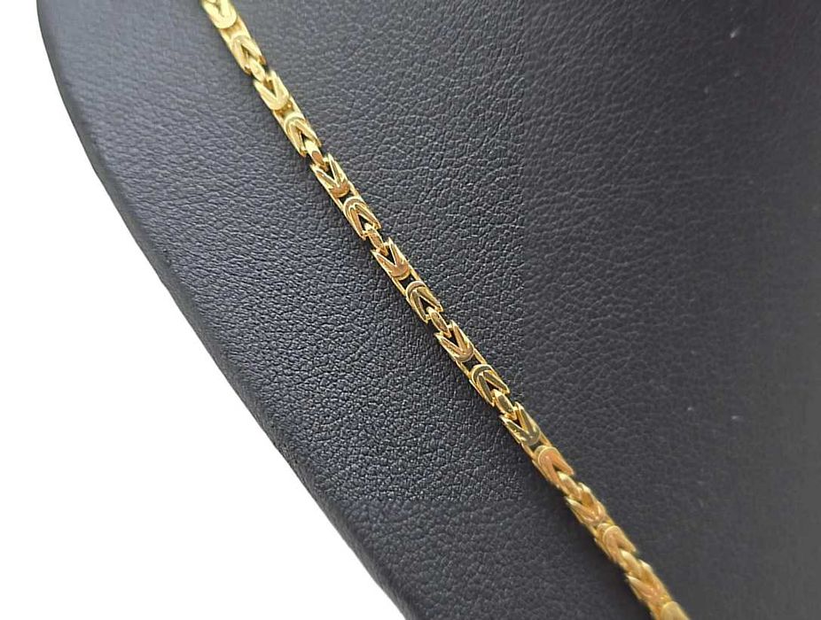 NOWY złoty łańcuszek 585 - splot KRÓLEWSKI - 8,73g - 61cm - KRÓL 14k