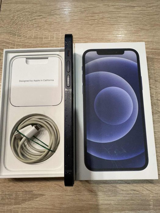 Apple iPhone 12 128 GB Czarny | Bateria 100% | Komplet | Stan BDB