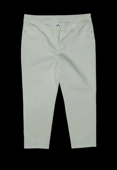 Żółte bawełniane spodnie C&A / KAJA, R. XL